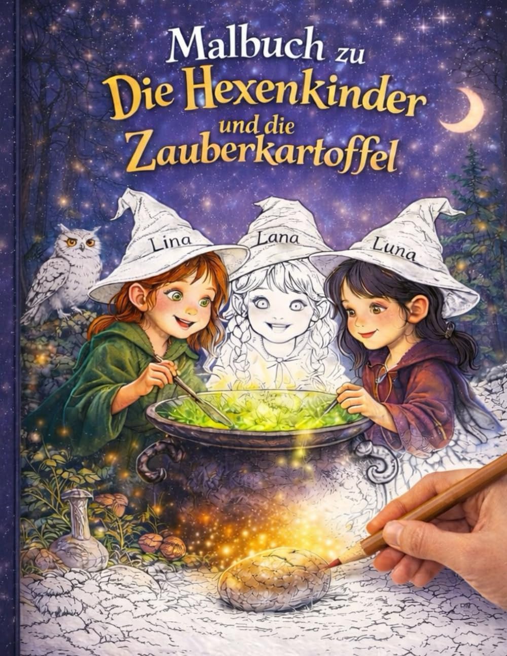Malbuch zu Die Hexenkinder und die Zauberkartoffel