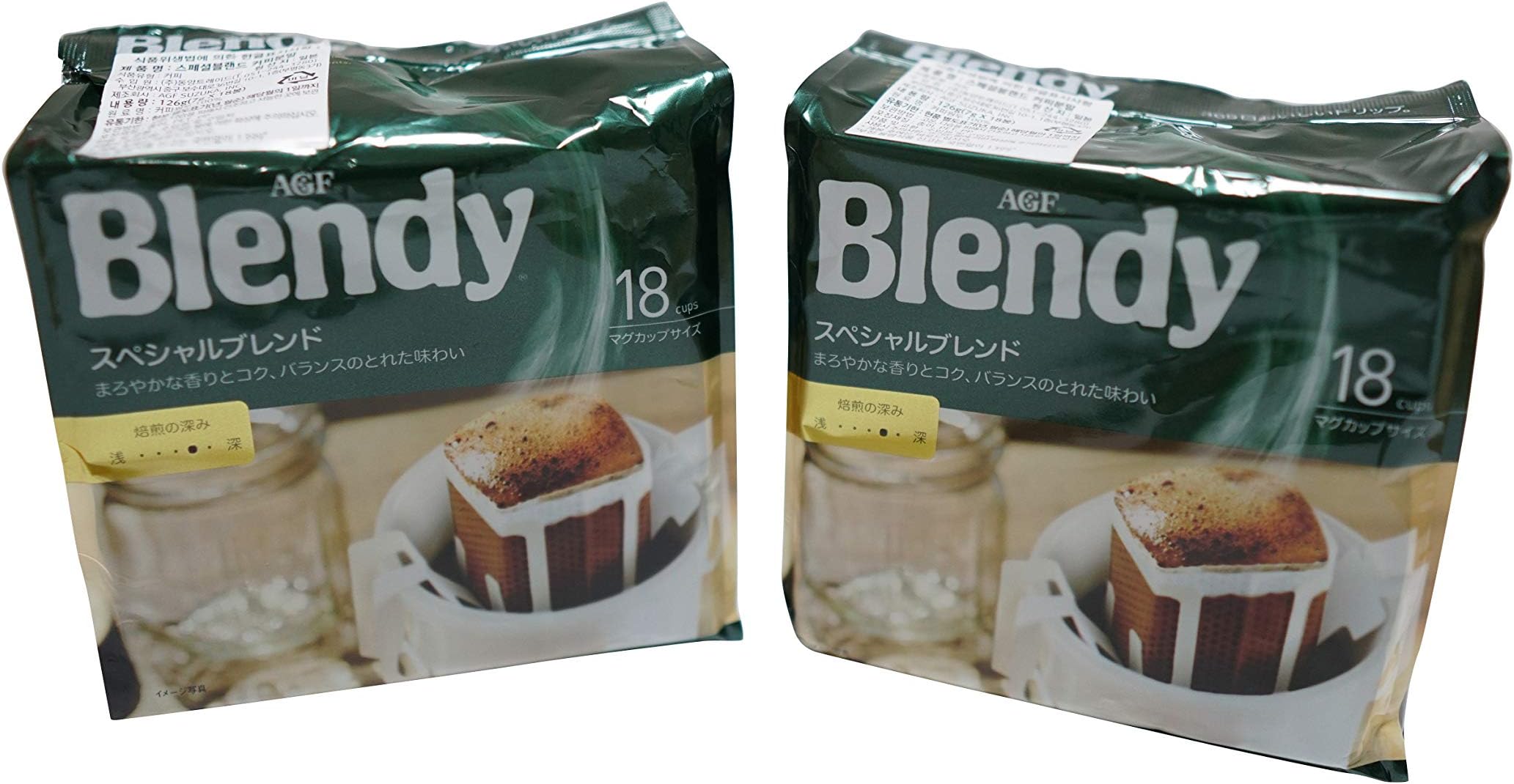 AGF Blendy Special Blend Single Serve Hand Drip Coffee 36 pack(18 pack of 2)