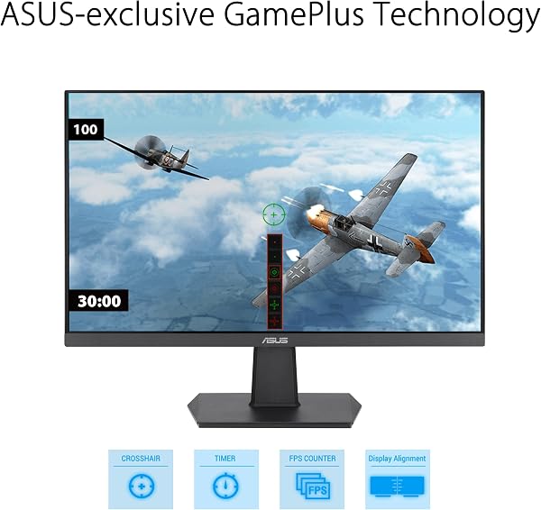 ASUS VA24EHF Eye Care Monitor Gaming 24” pollici (23,8), IPS Full HD, Frameless, 100Hz, Adaptive-Sync, 1ms MPRT, HDMI, Filtro - 4