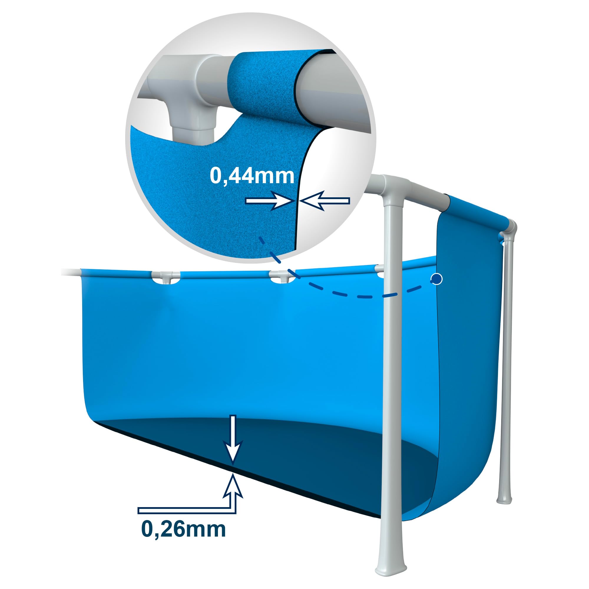 Intex Piscine avec Cadre en métal de 1,83 m x 38 cm - Taille d'installation : 1,83 m x 38 cm (28209NP)