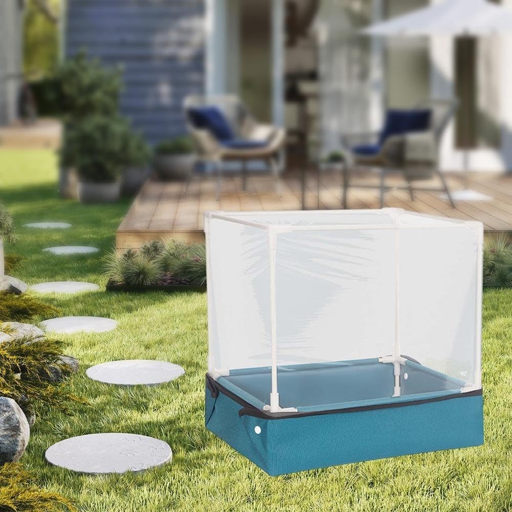 Kit de culture de champignons avec maison d'observation transparente, 40 x 30 x 40 cm, boîte de culture pliable pour jardinage intérieur, abri de contrôle de l'humidité pour champignons et plantes — vue 6