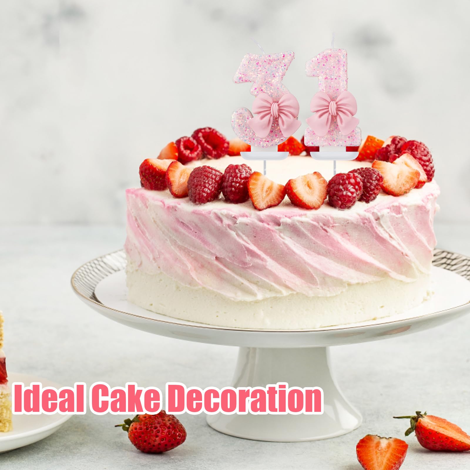 YIFLorine TANG Verjaardagskaarsen, 10 Stuks, Cijfers 0-9, Topper, Decoratie, Cake, Strik, Kaarsen Voor Verjaardag, Bruiloft, Jubileum, Feest, Gunst (Goud