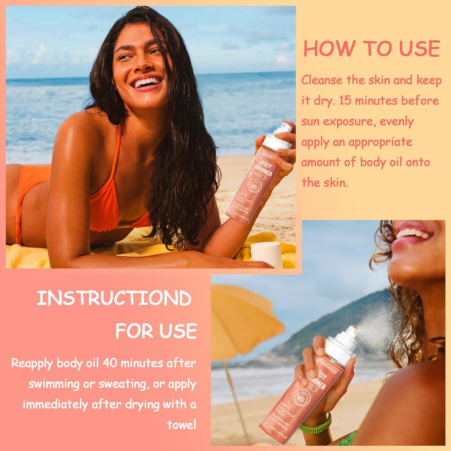 COARVXA Protetor solar corporal transparente FPS 50 de amplo espectro, protetor solar, spray de óleo de brilho corporal para rosto e corpo com mica dourada iluminador de pele… em promoção! Veja a oferta e mais achadinhos de Corpo 4 Hoje é o melhor dia para comprar COARVXA Protetor solar corporal transparente FPS 50 de amplo espectro, protetor solar, spray de óleo de brilho corporal para rosto e corpo com mica dourada iluminador de pele… com aquele preço maroto! Promoção! Aproveite a oferta! 4