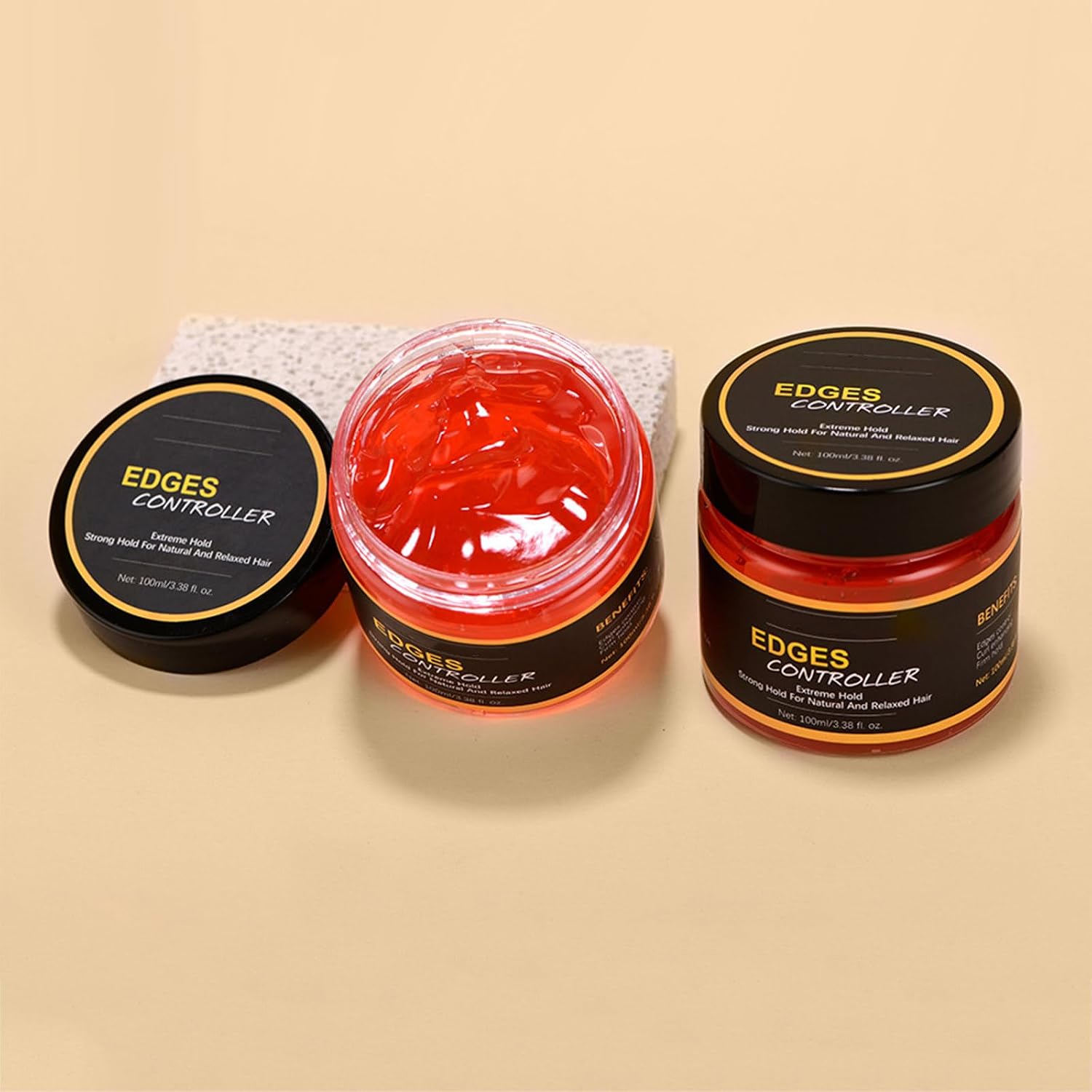 Hair Gel For Men And Women,Strong Styling And Grooms Hair,Enhances Shine And Reduces Frizz Excellent for Smoothing Edges For All Hair Types