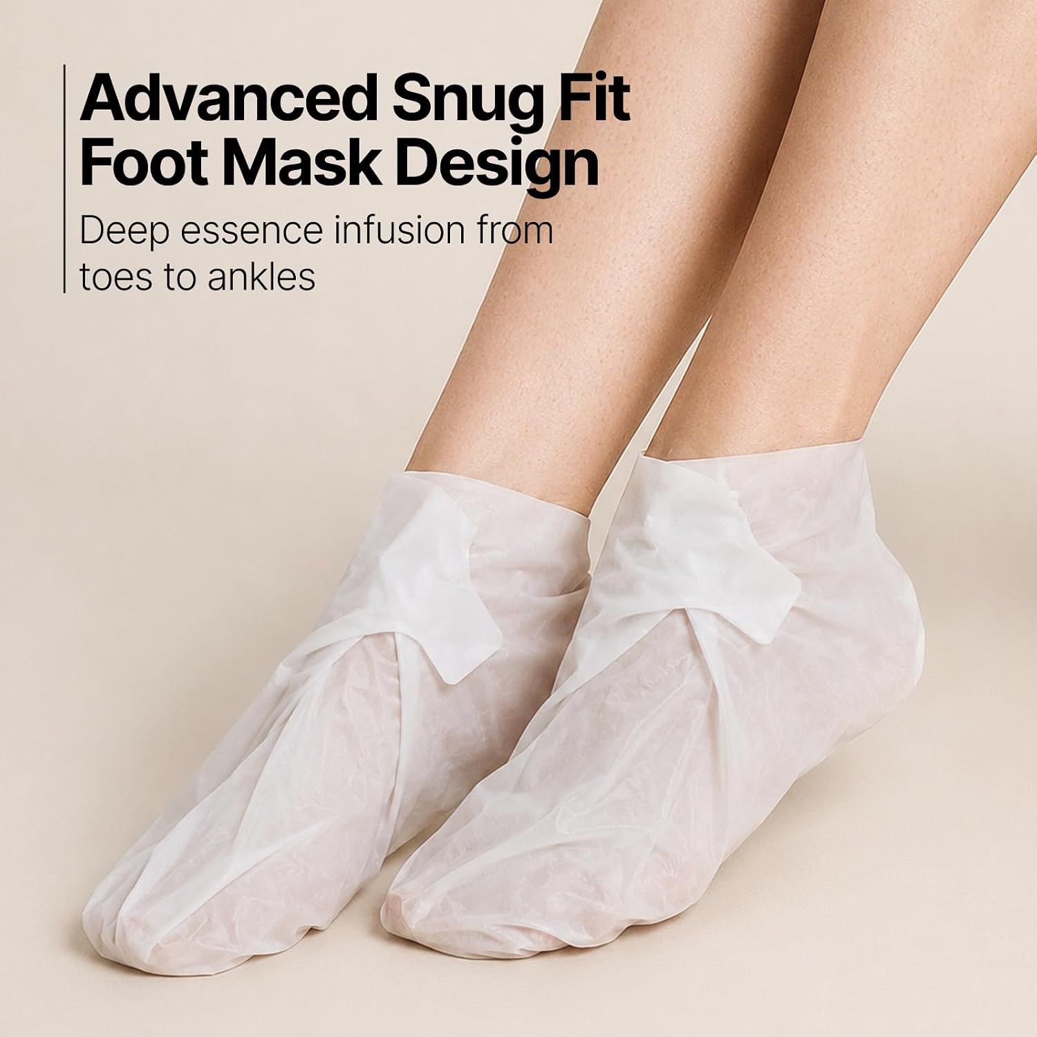 Z:SEA Foot Peeling Mask, Moisturizing & Soothing Exfoliating Foot Socks for Dry, Cracked Heels & Callus Feet, Restoring & Softening Foot Mask with Urea, Shea Butter, Niacinamide & Vitamin E, 5 Pack