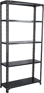 Mil-Nil Prime CRC Sheet 5 Shelf Multipurpose Storage Rack, 72 x 36 x 12 Inch, 22 Gauge self (Grey) 16 Gauge Angles