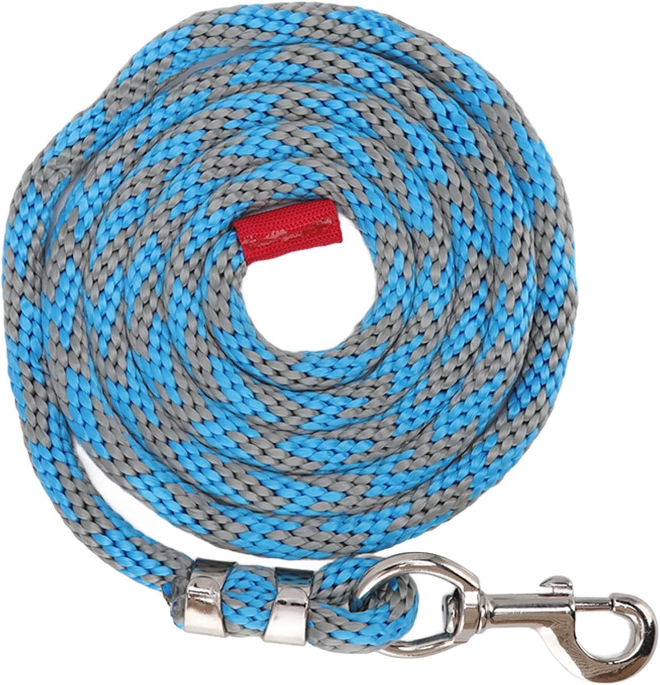 Thickened Nylon Horse Leash | 6.6ft Tug Robust Rope for Livestock/Pet Training | Alloy Hook with Metal Plating, Sturdy & Scratch Robust (Blue Gray)(Blue Gray)
