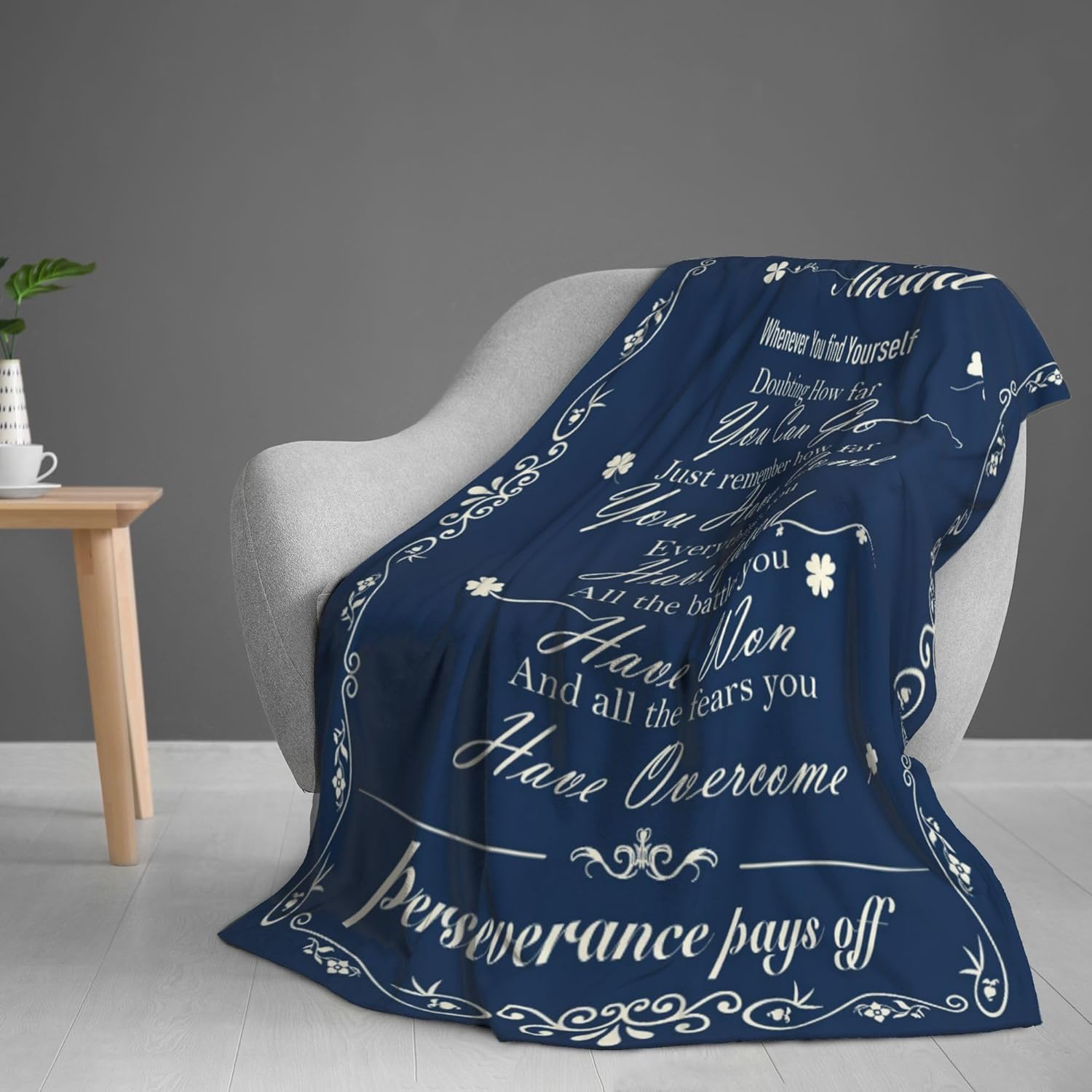 Inspirational Gifts for Women, Motivational Cheer up Encouragement Gifts for Woman Blanket 60"X 50", AA Sober Sobriety Gift for Men Women, Positive Uplifting Gift for Woman in Hard Times - Image 4