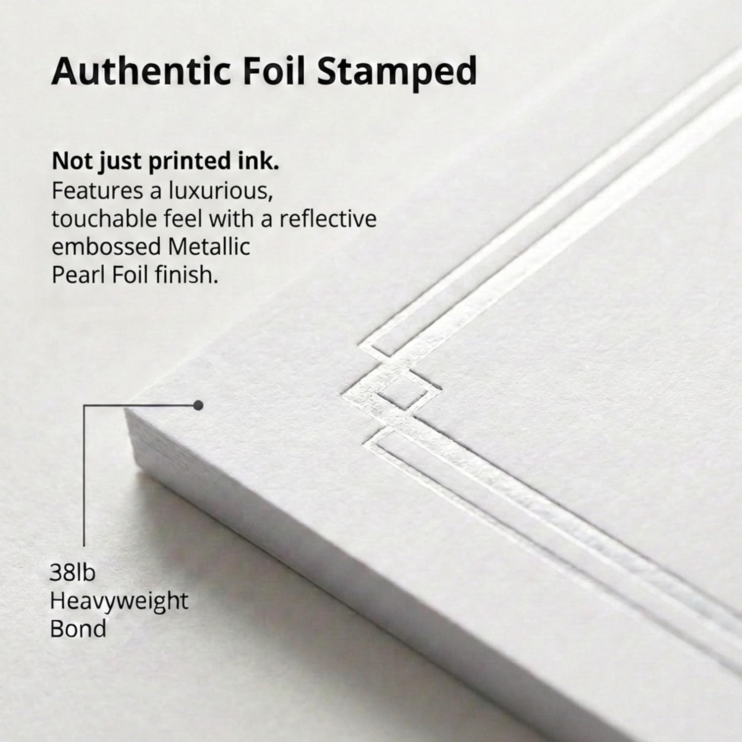 PaperDirect Foil Elegance Specialty Certificates, 50 Sheets of 38lb White Paper, 8½" x 11", Double Pearl Foil Border, Perfect for Awards, Students, Employees, Volunteers, Course Completion, Diplomas