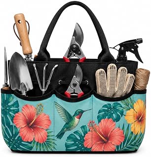 Hummingbird Tropics Garden Tool Bag Organizer for Patio Use in Coastal