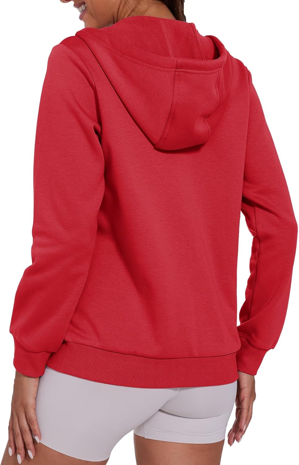 SMENG Womens Zip Up Hoodies Long Sleeve Fit Hooded Sweatshirts Fleece Lined 2026 Casual Lightweight Jacket - Image 5