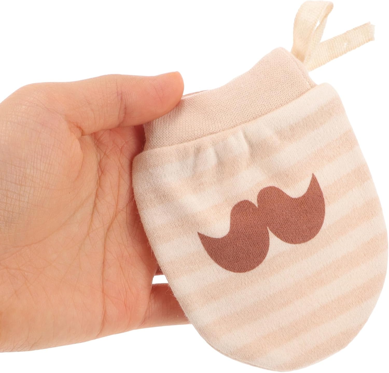 BESTYASH 4pairs Cotton Mittens for Newborn Girls Soft No-scratch Hand Covers for Boy Girl Adjustable for Protecting Little Hands