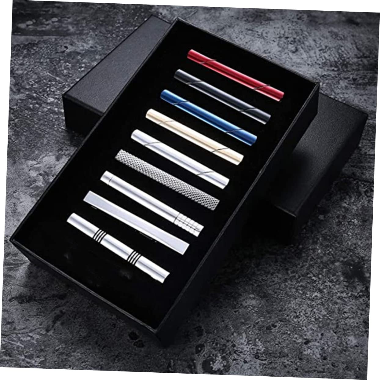 8piezas Clips Para Corbata De Cobre Accesorios Elegantes Para Hombres Fijos y Seguros Para Trajes y Uso Diario