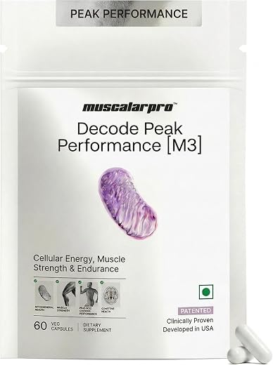 Muscalarpro Decode Peak Performance [M3] | Urolithin A 500mg, Spermidine 3mg, S-Allyl Cysteine | Mitochondrial Health | 60...