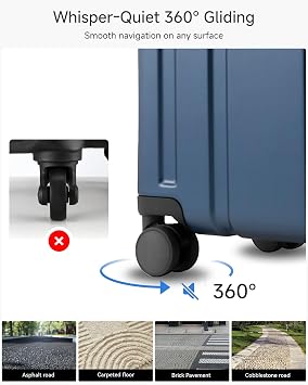 LUGGEX 2-Piece Luggage Set (20+28 Inch), 100% PC Hard Shell Suitcases with 360 Spinner Wheels & TSA Locks, Airline Approved Carry-On & Checked Baggage (Black, 2 Piece Sets)