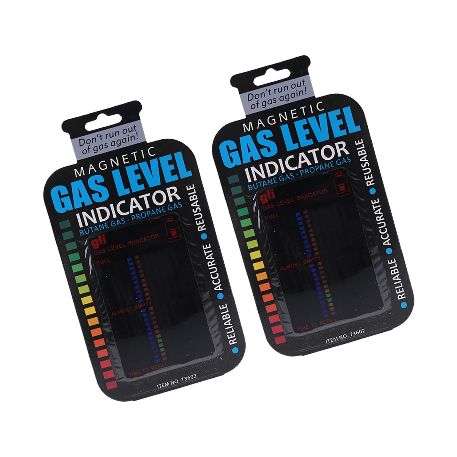 2Pcs Bottle Measure Gauge Meter with 22 Measure Scale for BBQ Bottle Card Gauge