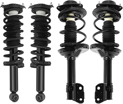 Front and Rear Shock Absorber Assy Fits for Subaru Outback 2.5 XT 2.5L 2008, 172566//272566 Complete Struts with Coil Springs and Gas Shocks Absorbers Set of 4