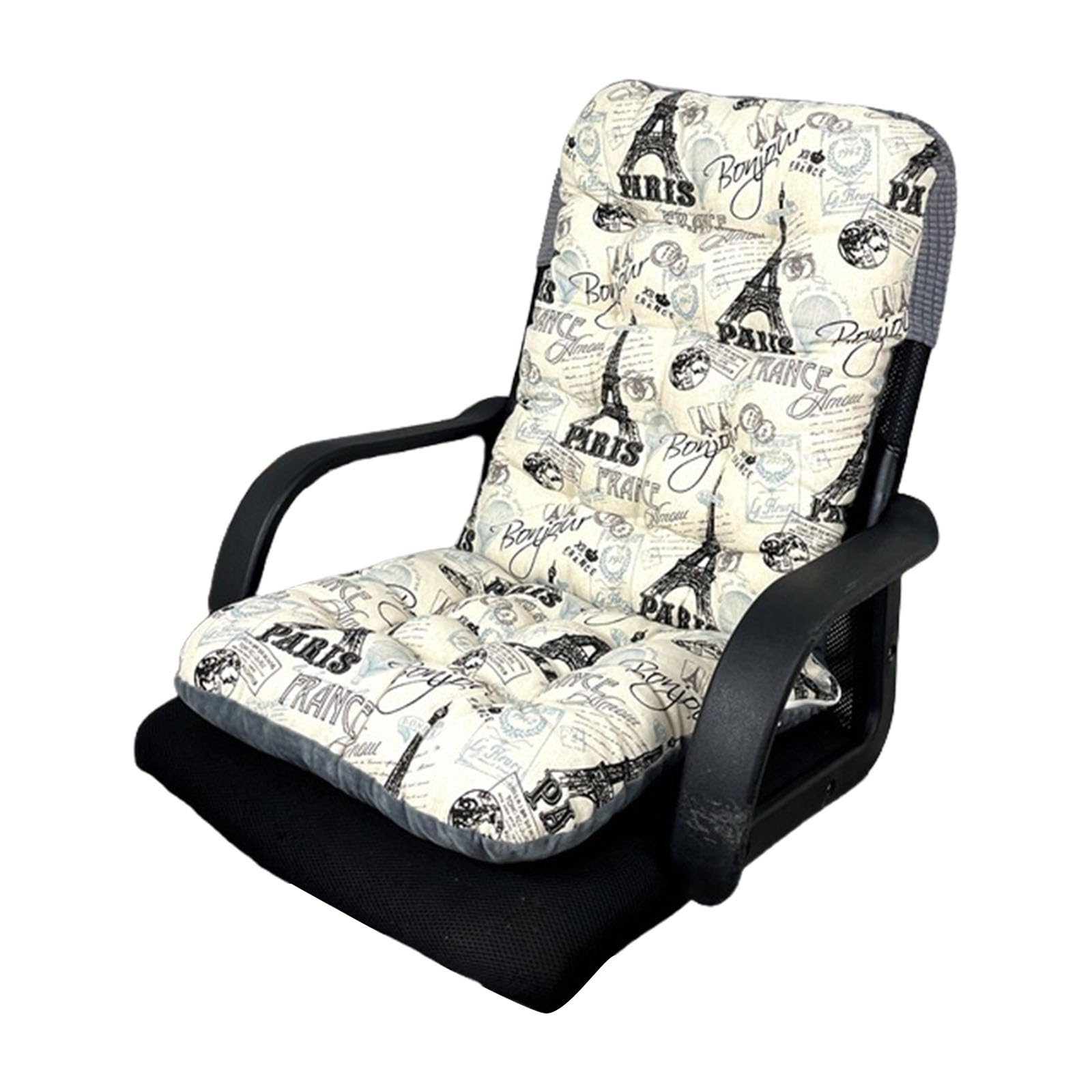 Buxuaaaa Supportive High Back Chair Cushions for Indoor and Outdoor Relaxation, Secure Attachments with Tie Garden Recliners Cushions