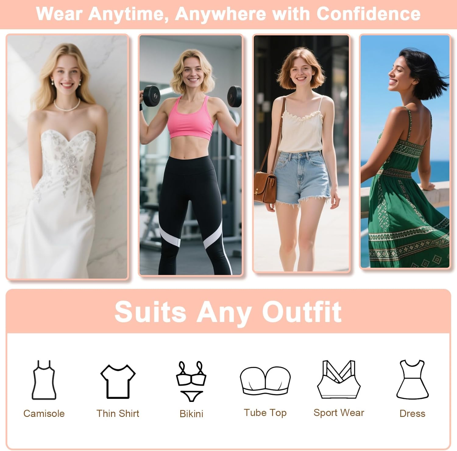 Nipple Covers with Lift for Women,2 Pairs Seamless Reusable Sticky Bra Push Up Adhesive Lifting Pasties - Image 6