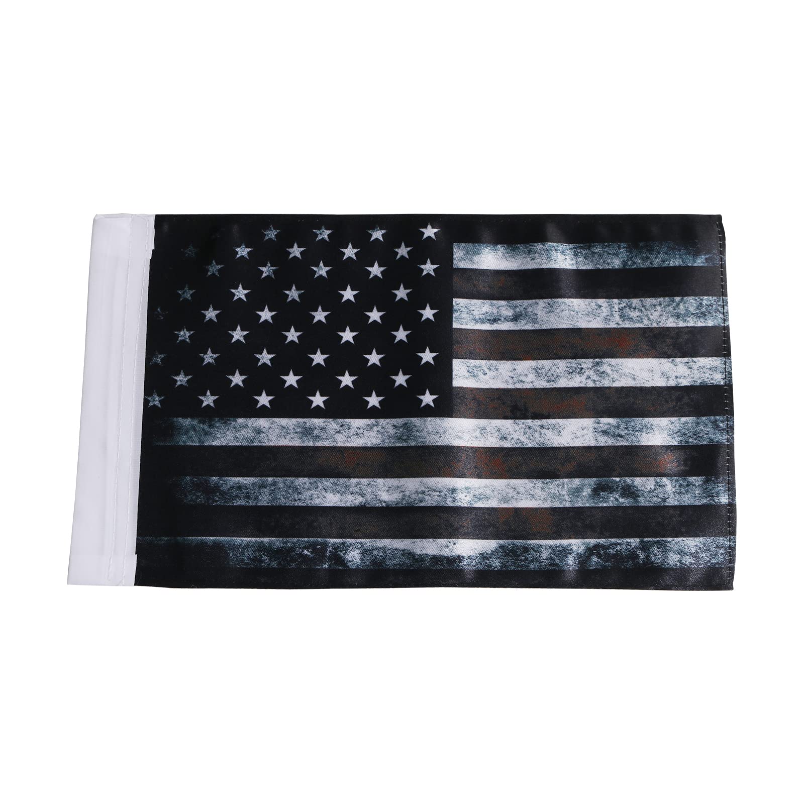 Drapeau américain de rechange pour moto - 15,2 x 25,4 cm - Pour mât de 3/8 de diamètre - Double face - Revêtement UV