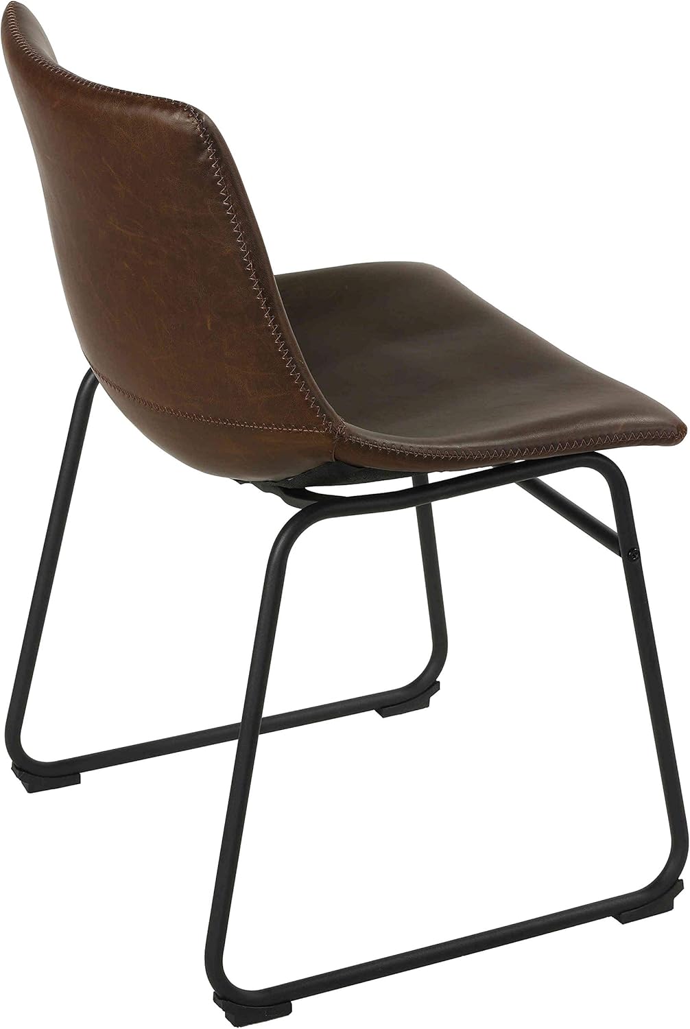 Black Friday - 60% OFF Cortesi Home Casablanca Dining Chair in Distressed Coffee Brown Faux Leather, Set of 2 Up To 50% OFF Cortesi Home Casablanca Dining Chair in Distressed Coffee Brown Faux Leather, Set of 2