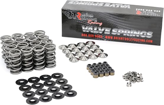BTR Brian Tooley Racing SK702 .685" Dual Valve Spring Kit Fits 1997-2013 LS Gen 3/4 LS1 LS2 LS3 LS6 LQ4 LQ9 4.8 5.3 5.7 6.0 6.2 | Titanium Retainers High Pressure Cam Upgrade Springs Seats Seals Locks