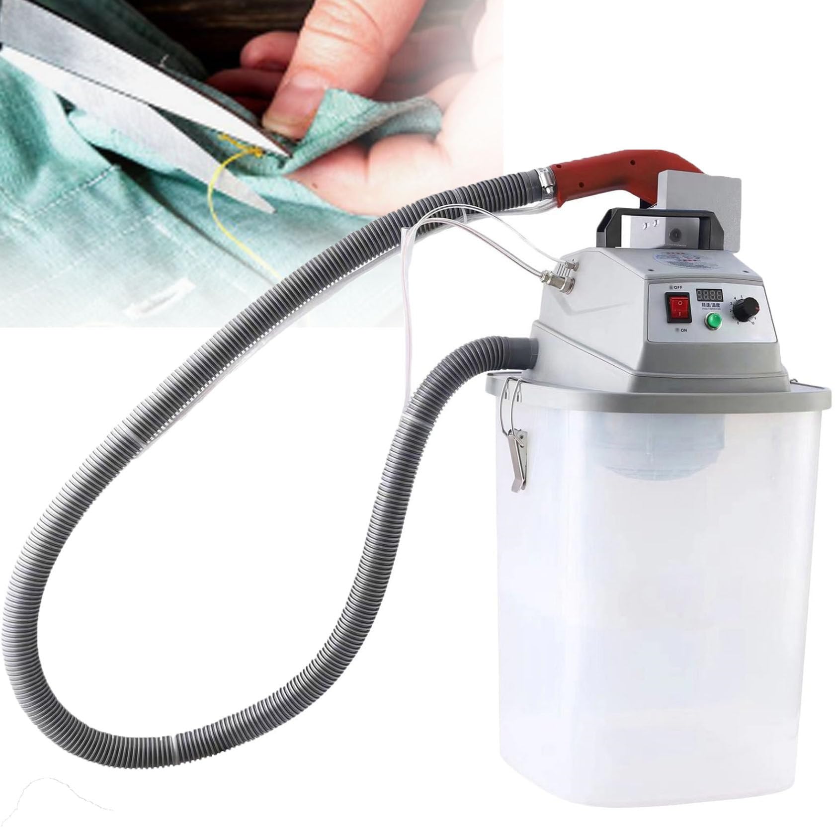 JXYQ Fabric Thread Trimming Machine, Electric Lint Remover for Clothes, 450W Cutting Machine with Storage Bucket, Maximum Speed 28000 RPM