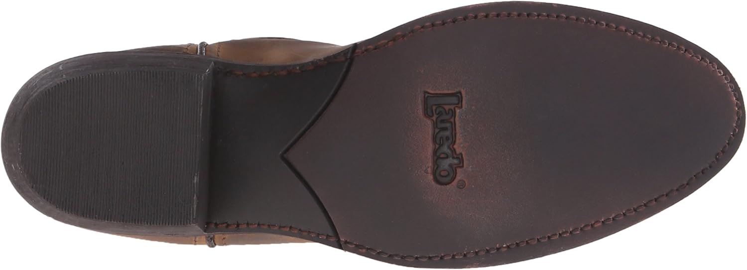  | Laredo Womens Bridget Round Toe Dress Boots Mid Calf Low Heel 1-2" - Beige | Mid-Calf