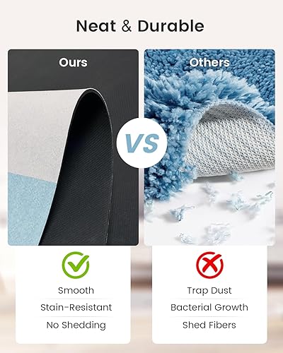 Miniatura 30 de Stiio Alfombra de baño plana súper absorbente, de secado rápido, antideslizante, delgada, para debajo de la puerta, fácil de limpiar, lavable