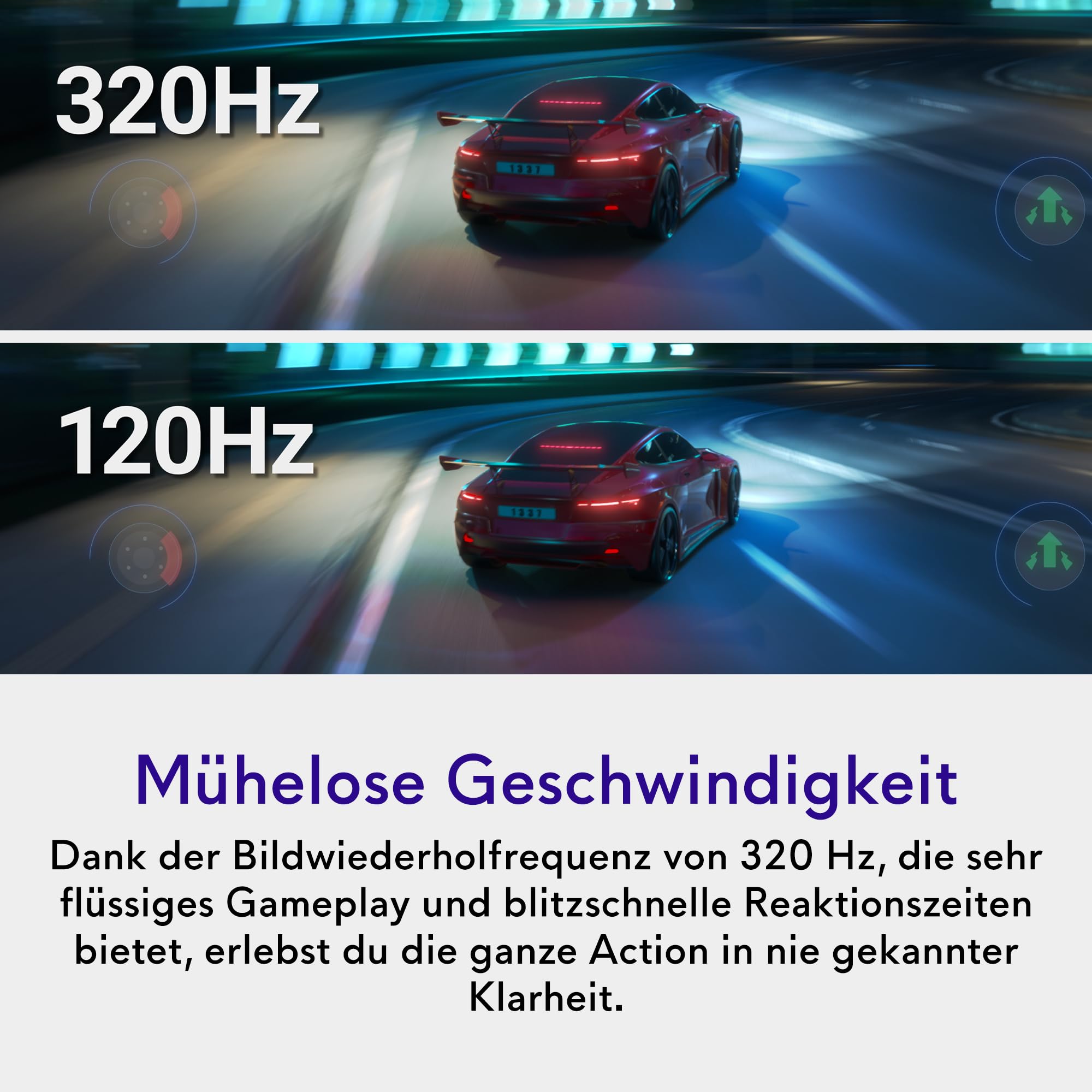 Alienware 25 Gaming Monitor - AW2525HM, Full HD (1920x1080), 320Hz, Fast IPS, 0.5ms, NVIDIA G-SYNC Kompatibel, AMD FreeSync Premium, DisplayPort, 2 HDMI, 3 USB, 3 Jahre Garantie