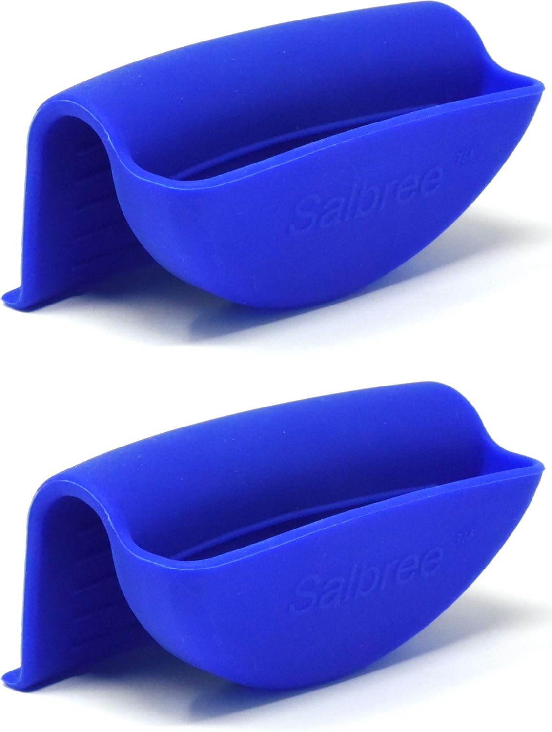 Salbree Silicone Oven Mitts Gloves for Instant Pot Accessories Fits All Electric Pressure Cookers 3, 6 & 8 Instapot Quart Models, Holds and Removes Safe Inner Insta Pots (2 Mitts per Pack,Dark Blue)