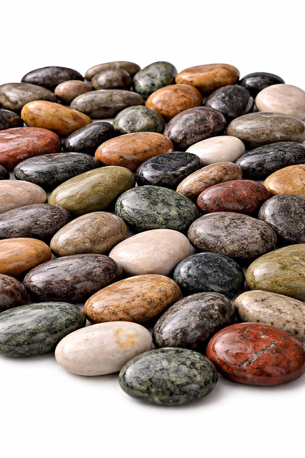 Natural Polished River Pebbles - Garden & Aquarium Stones -1 Natural Polished River Pebbles - Garden & Aquarium Stones -1