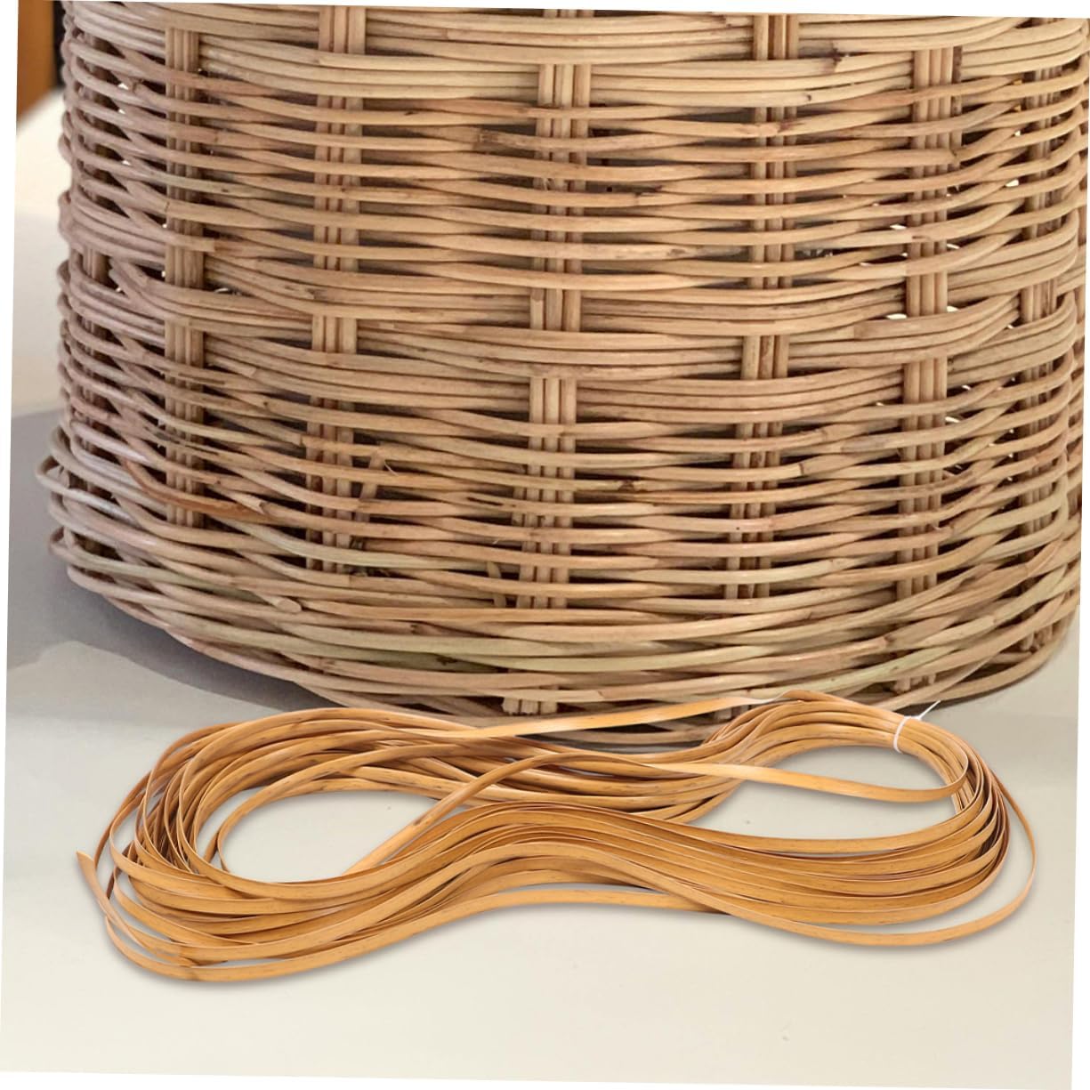 Alipis 2 Rolls Plastic Repair Wicker Furniture Repair DIY Basket Making Supplies Chair Cane Kit