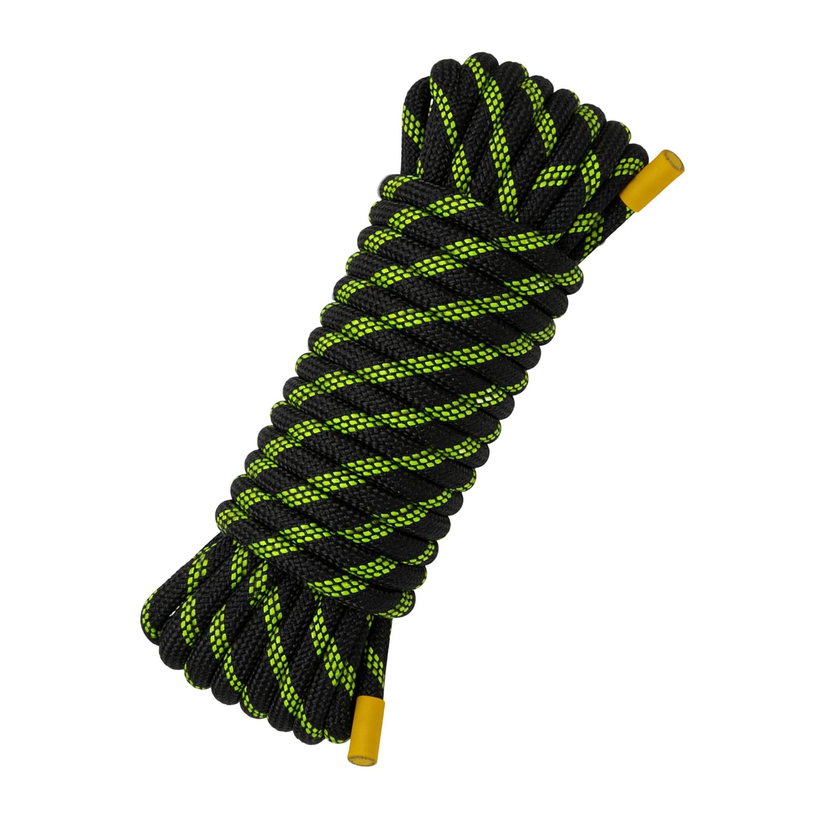 Corda da Arrampicata 10mm Corda Statica da 30m Per Salvataggio Dell'altezza Barca Paracadute Trekking Alpinismo Sport Campeggio UIAA Riflettente Nero