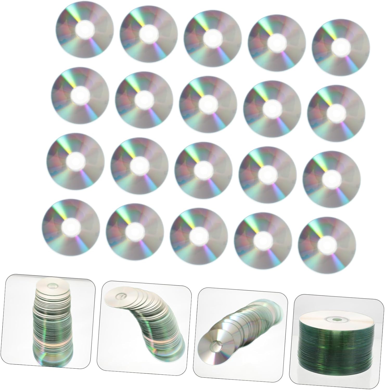 Angoily 50Pcs Handmade Decorative CD Discs for DIY Home Decor Blank Craft Supplies for Party and Aesthetic Wall Art