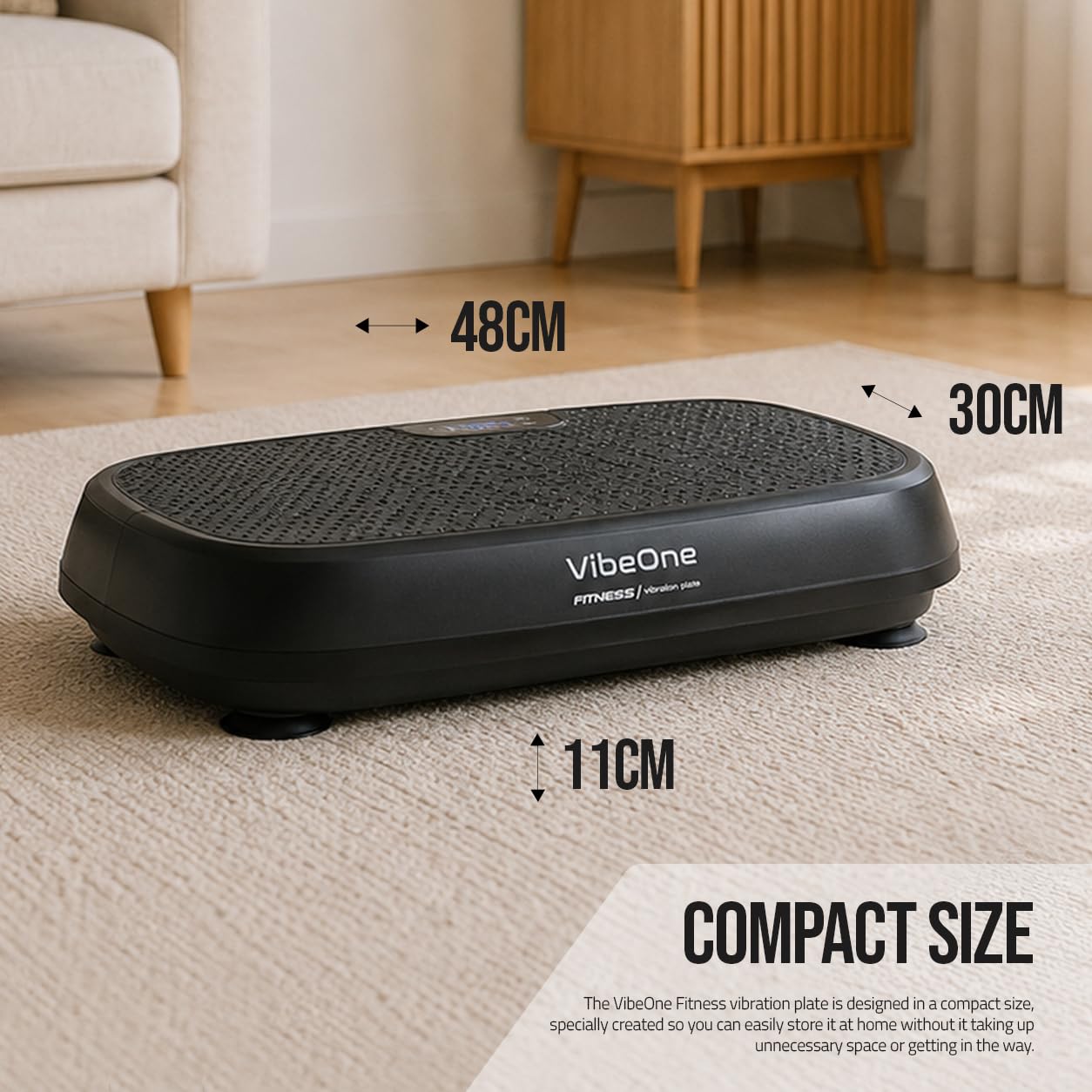VibeOne Platforma wibracyjna fitness - Pilot - 120 poziomów - Trening całego ciała - Spalanie tłuszczu