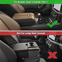 Vista 3 de PIMCAR Organizador de consola central para Ford F150 2021 2022 2023, F150 Lightning 2022 2023 Caja de almacenamiento del reposabrazos Accesorios