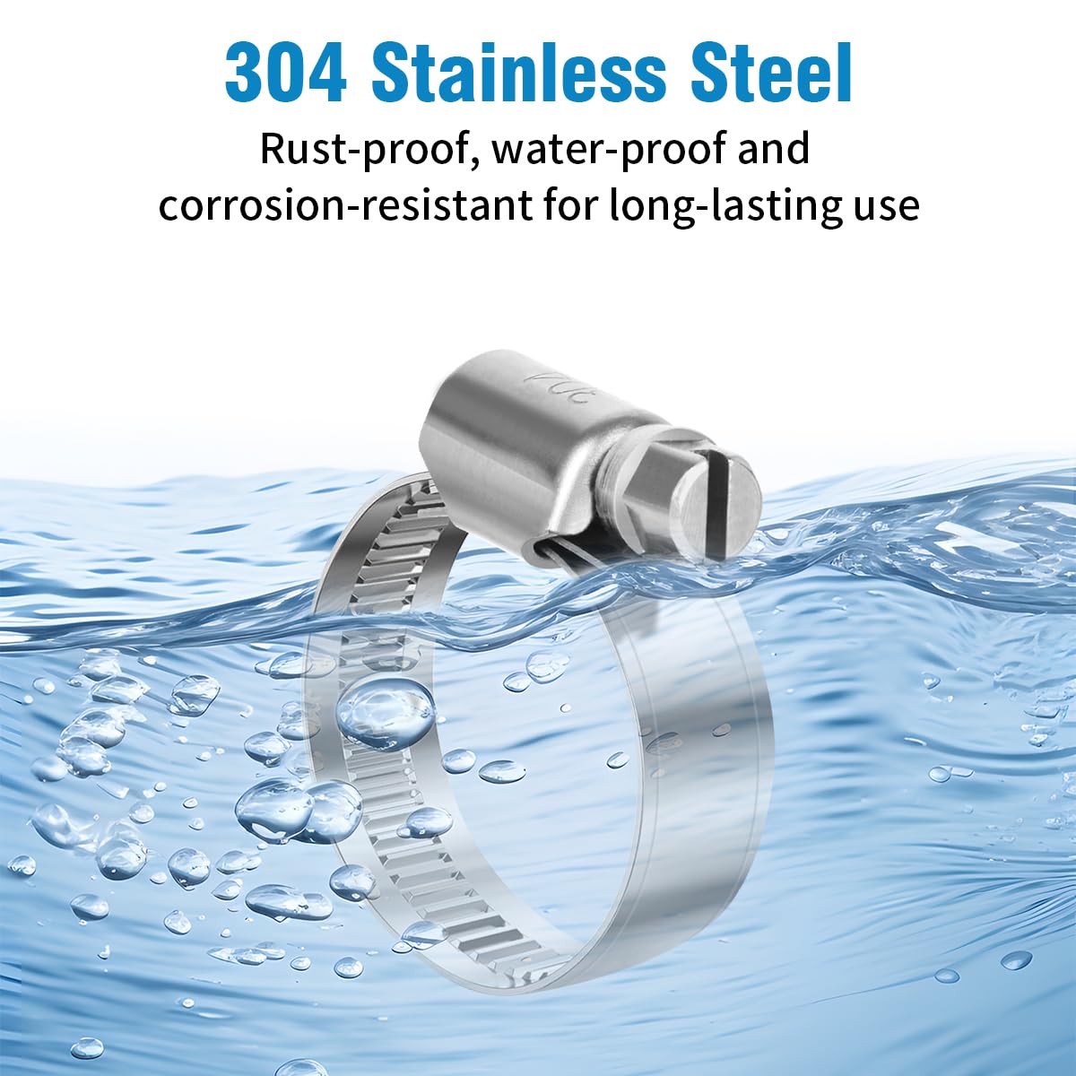 Laybus 12 In. 304 Stainless Steel Duct Clamps, Rust-Proof, Water-Proof, Strong, Durable And Long Lasting Use (2-Pack) IJ03q7FO4 - The Home Depot