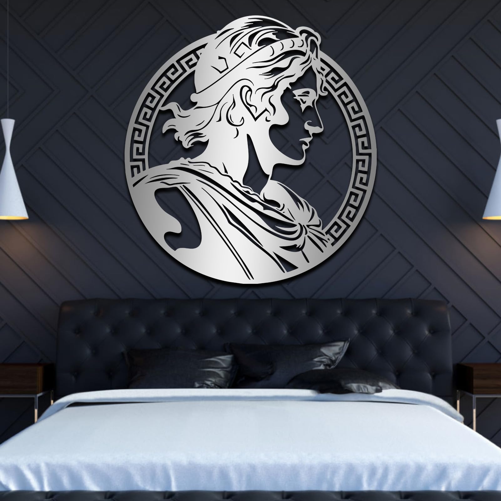 Julius Caesar Metal Wall Art Roman Wall Art Decor Modern Wall Art Fine Art Bust Metal Wall Decor