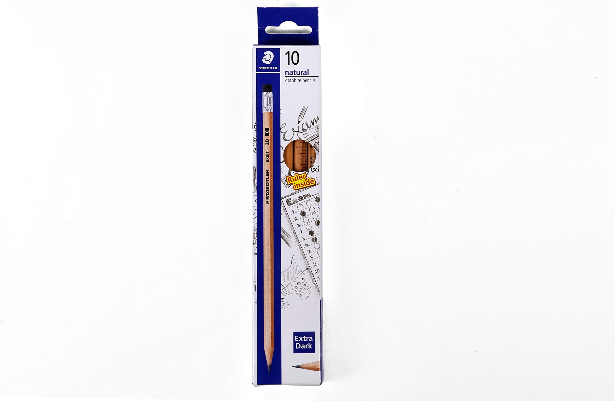 STAEDTLER Exam pencils in natural wood barrel in pack of 10 nos. with ...