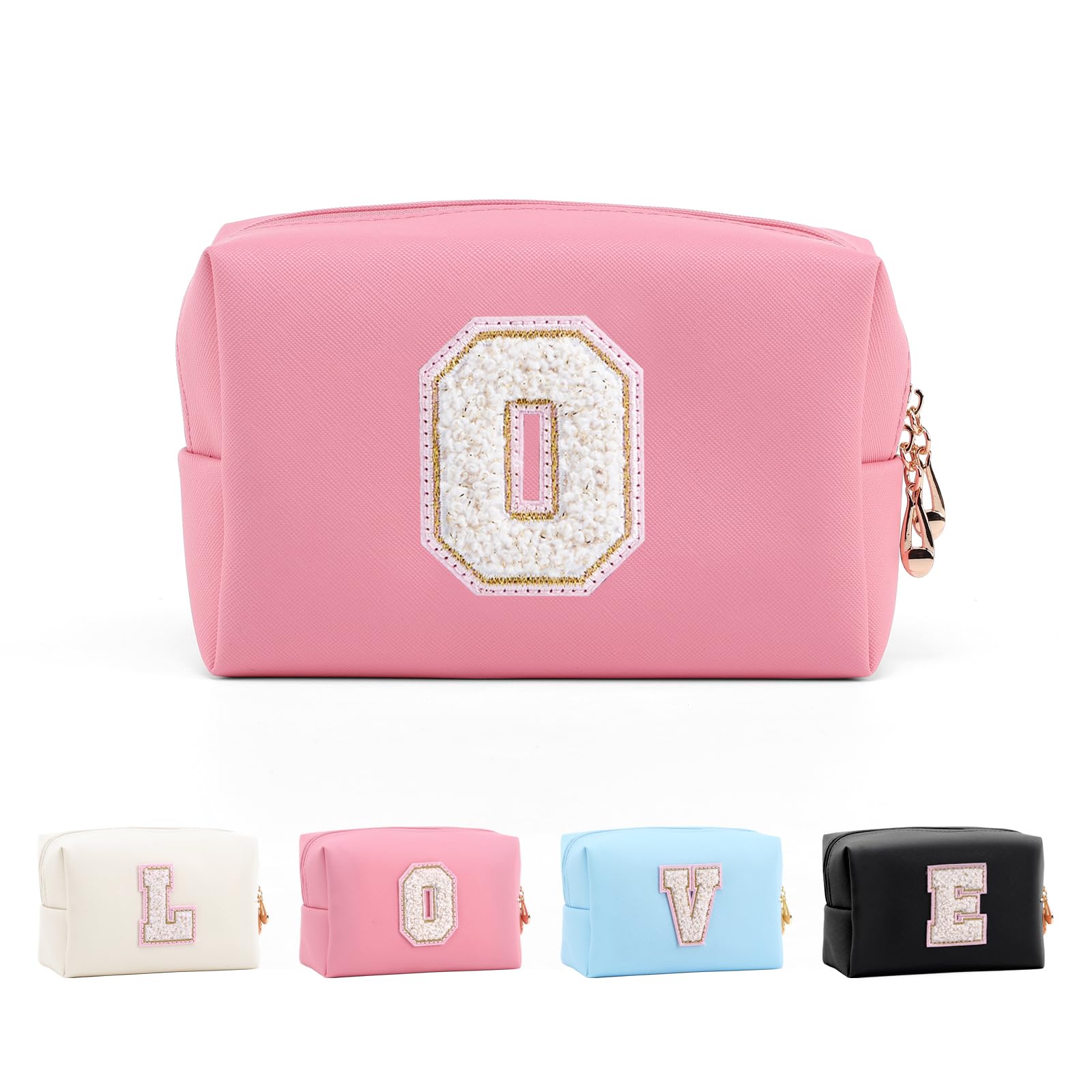 Bolsa de Maquillaje, Bolsa de Cosméticos Impermeable de Viaje, PU Cuero, Neceser de Baño, Bolsa De Aseo Y Almacenamiento para Mujer,Cosas Preppy para niñas Adolescentes (Letra A-Z) — view 162
