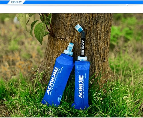 Miniatura 6 de LOVARTS BEAUTY Botella de agua plegable de TPU para correr, 8.5 fl oz, 15.2 fl oz, 16.9 fl oz, botella de agua plegable para correr, ciclismo,