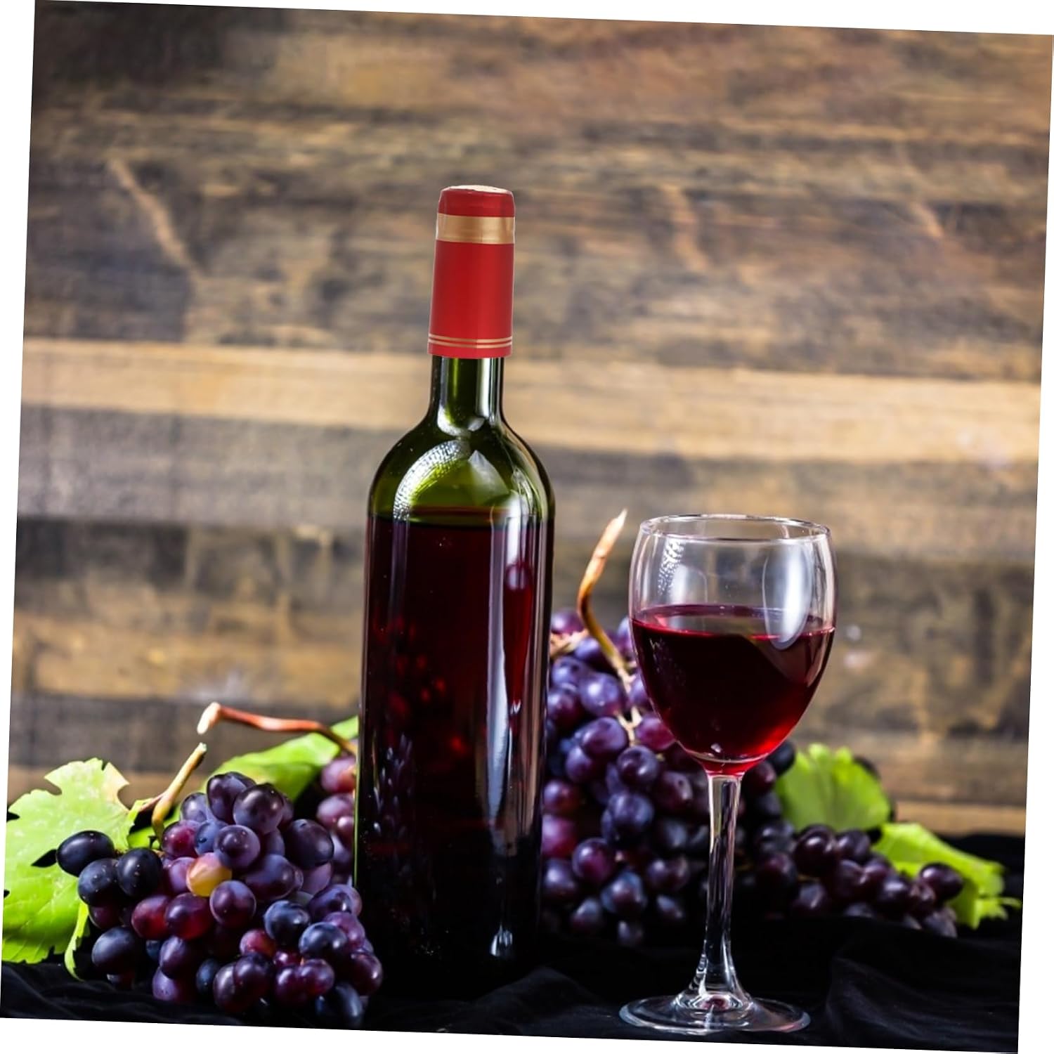 100pcs PVC Heat Shrink Capsules for Wine Bottles Red