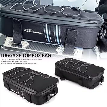 Motorcycle Case Luggage Bag Aluminum bags Fits for BMW R 1200 1250 LC Adventure F750GS F850GS F800GS Hepco & Becker Top Cases Side Case Luggage (1 top bag)