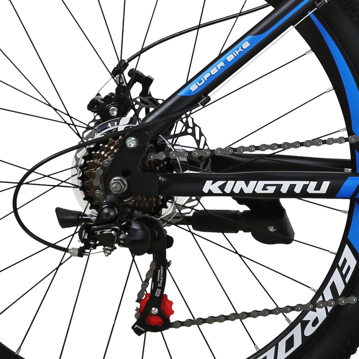 EUROBIKE Mountain Bikes TSM G6 Bicycle 21Speed Dual Disc Brake Spoke Wheels Bike