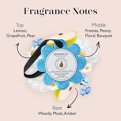 Miniatura 10 de Spongelle Wild Flower - Pulidor de gel de baño corporal con más de 14 usos, lavanda francesa, 4.25 x 1.25 pulgadas