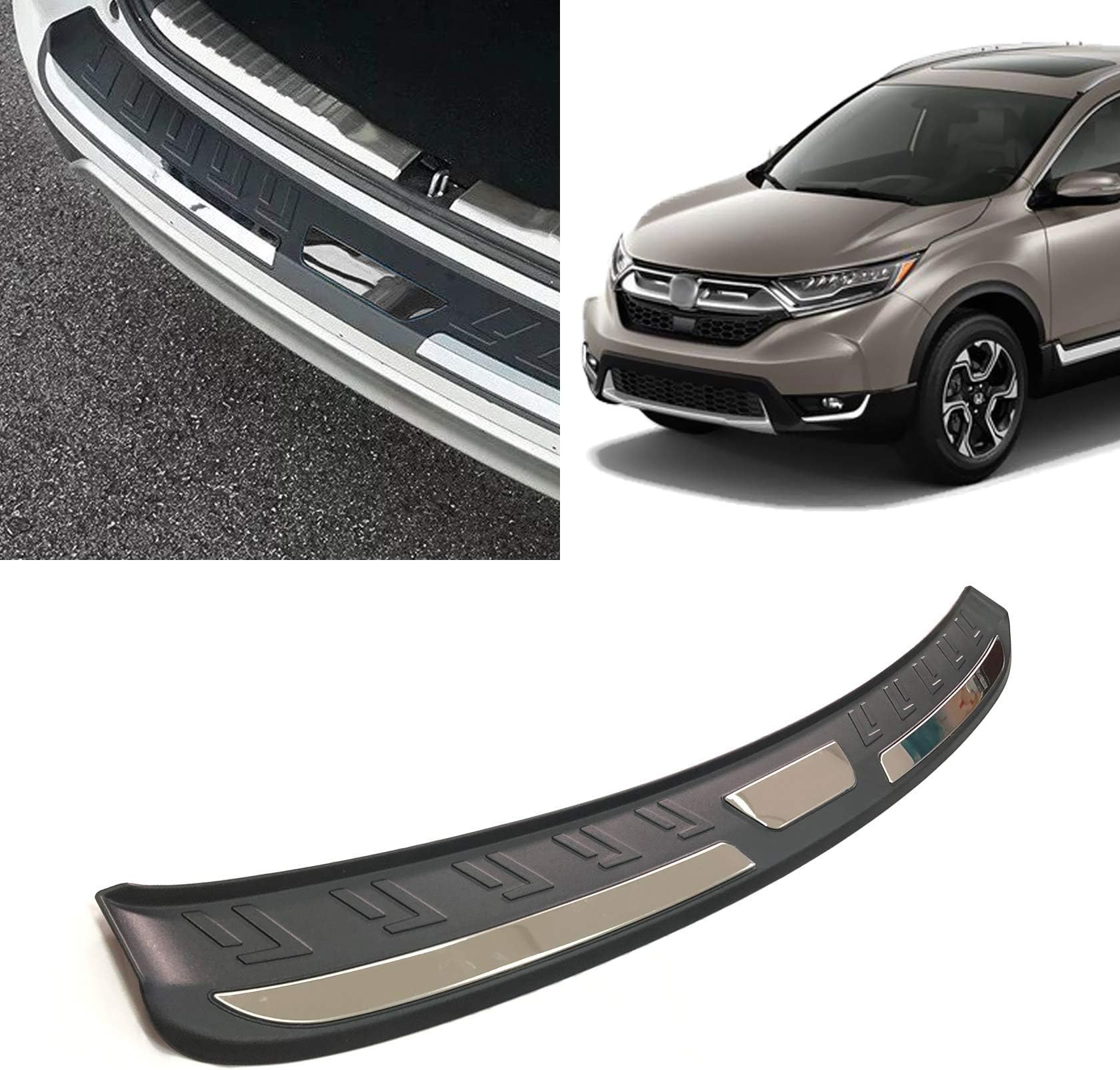 Rear Bumper Cover Guard Sill Protector Compatible with Honda CR-V 2015 2016