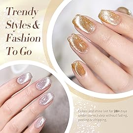 Born Pretty Cat Magnetic Eye Gel Nail Polish Reflective Glitter Gel Polish 6PCS Set