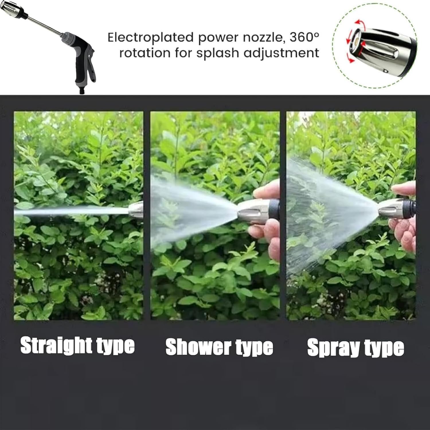 Jetterix Pressure Washer, Jetterix hochdruckdüse für gartenschlauch, Gartenschlauch-Spritzpistole mit 3 Düsen, Hochdruck-Schlauchaufsatz für Garten, Outdoor, Autowäsche (1)