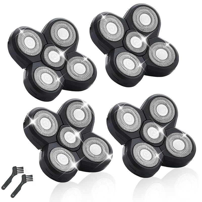 Cabeças de reposição para barbeador compatíveis com Freedom Head, pacote com 4